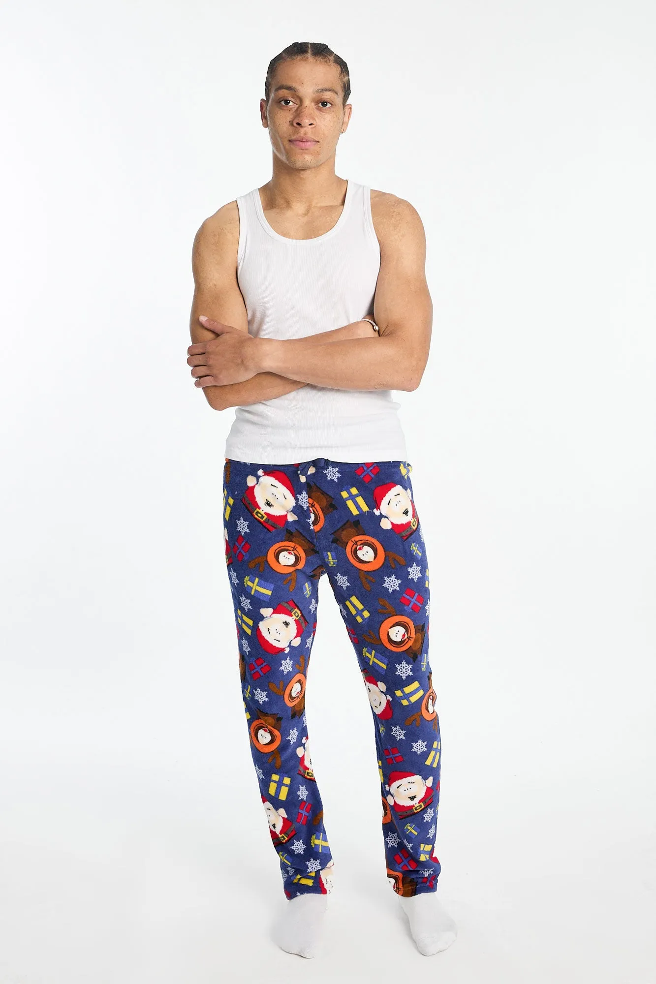 Pantalon de pyjama en peluche imprimé de Noël South Park homme sold by West49 product image thumbnail 4