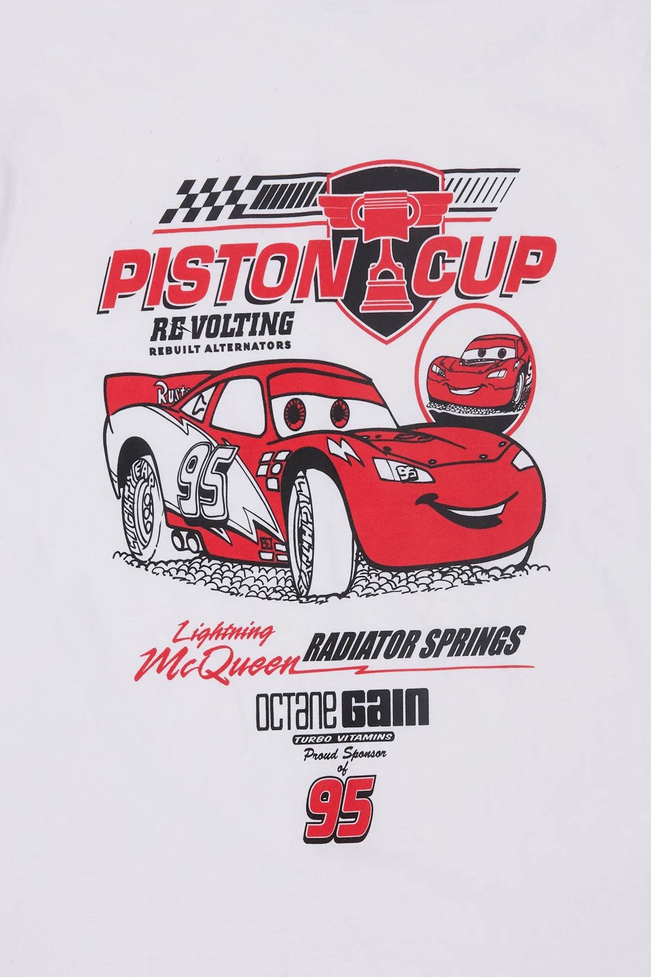 T-shirt coupe boyfriend imprimé Cars Piston Cup sold by West49 product image thumbnail 2