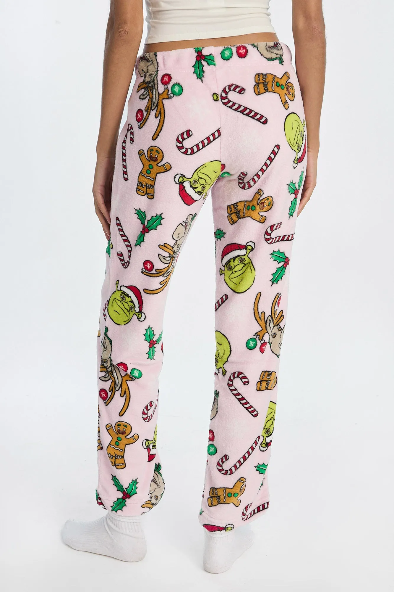 Pantalon de pyjama en peluche imprimé de Noël Shrek sold by West49 product image thumbnail 3