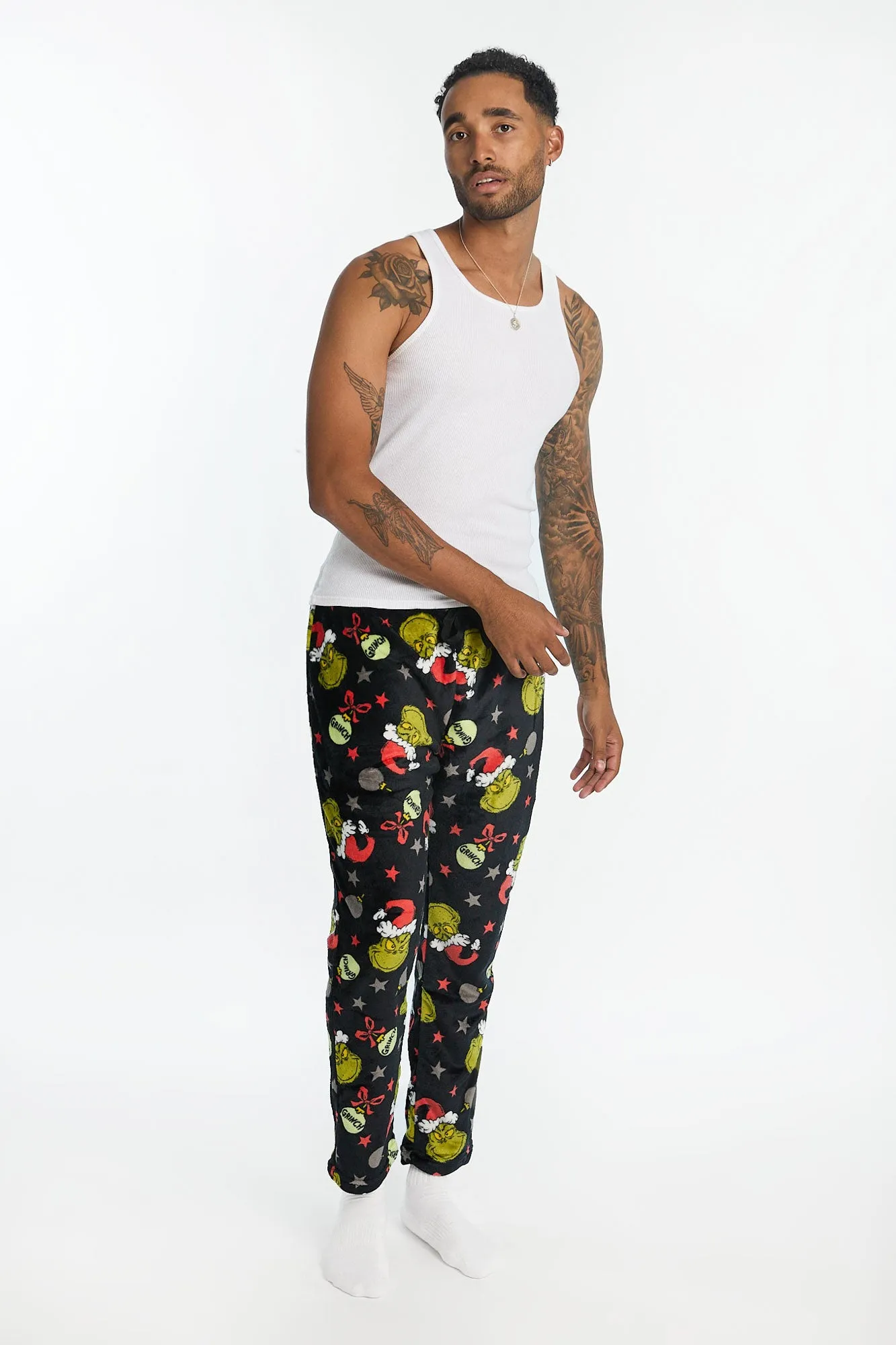 Mens The Grinch Ornaments Plush Pajama Pant sold by West49 product image thumbnail 4