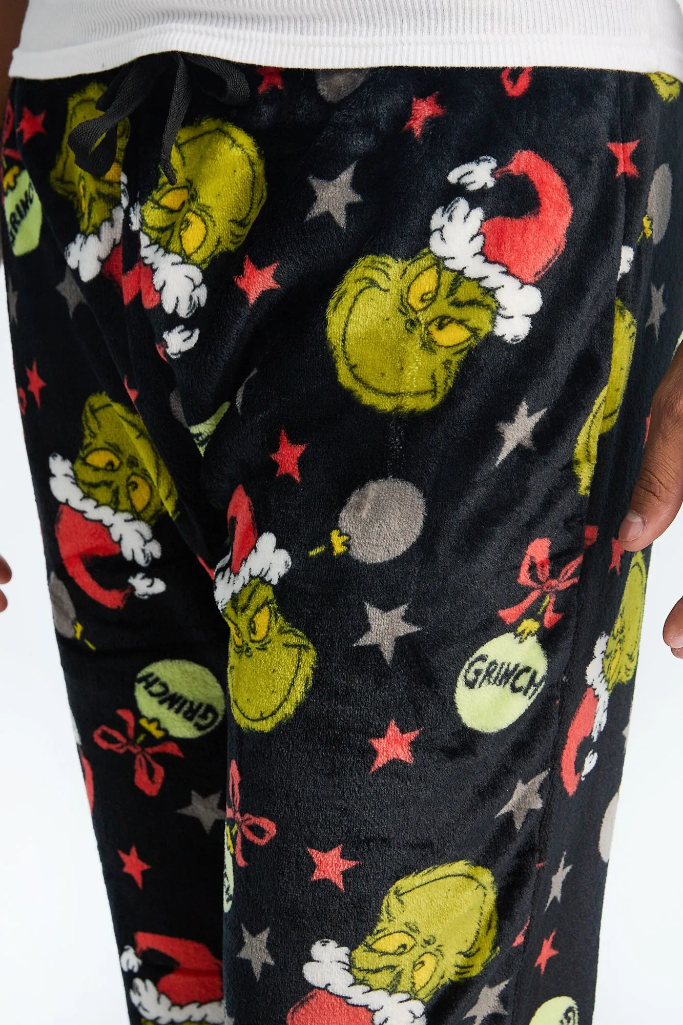 Mens The Grinch Ornaments Plush Pajama Pant sold by West49 product image thumbnail 2