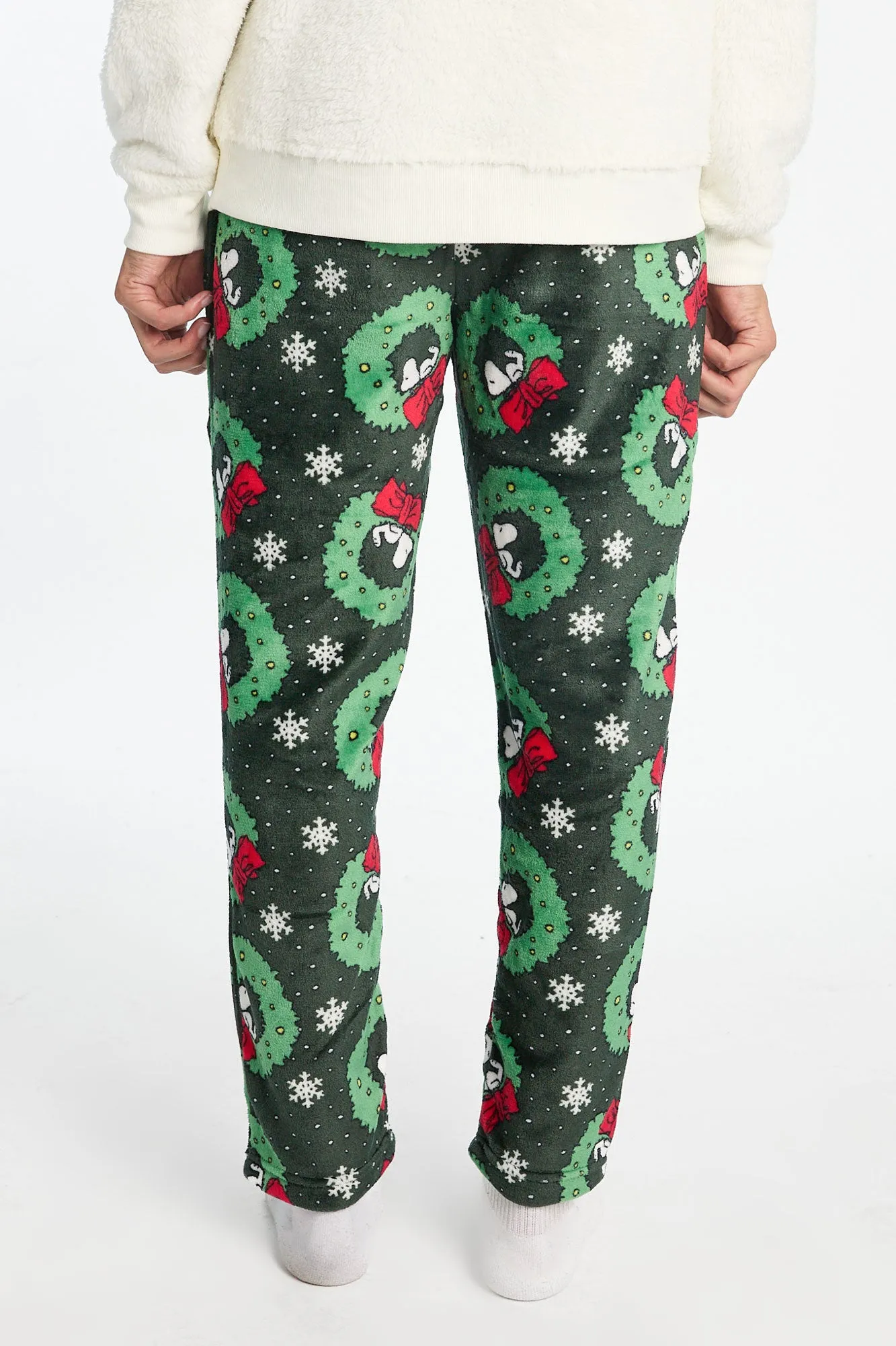 Pantalon de pyjama en peluche couronne de Noël Peanuts Snoopy homme sold by West49 product image thumbnail 3