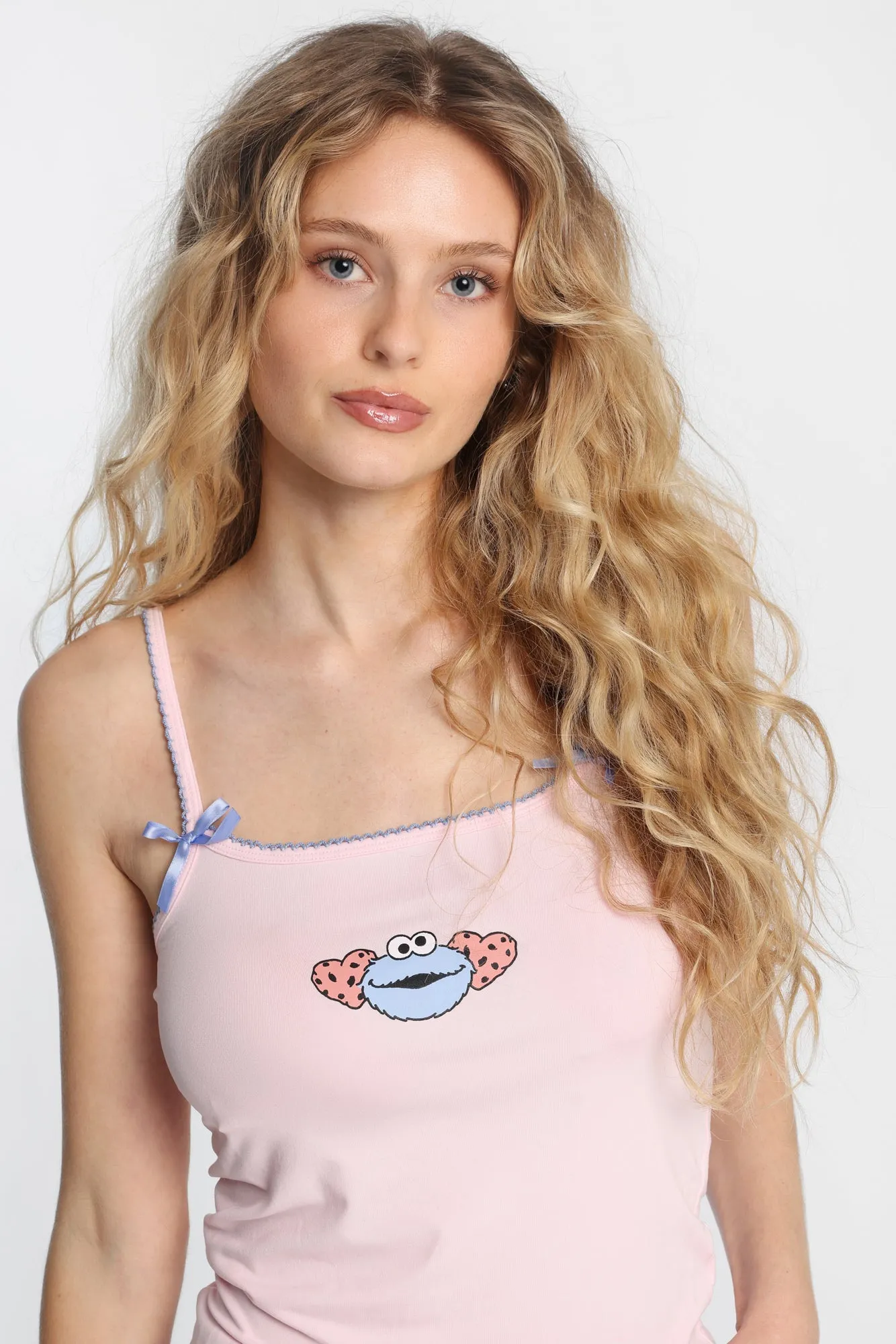 Cookie Monster Super Soft Pajama Cami And Shorts 2-Piece Set sold by West49 product image thumbnail 2