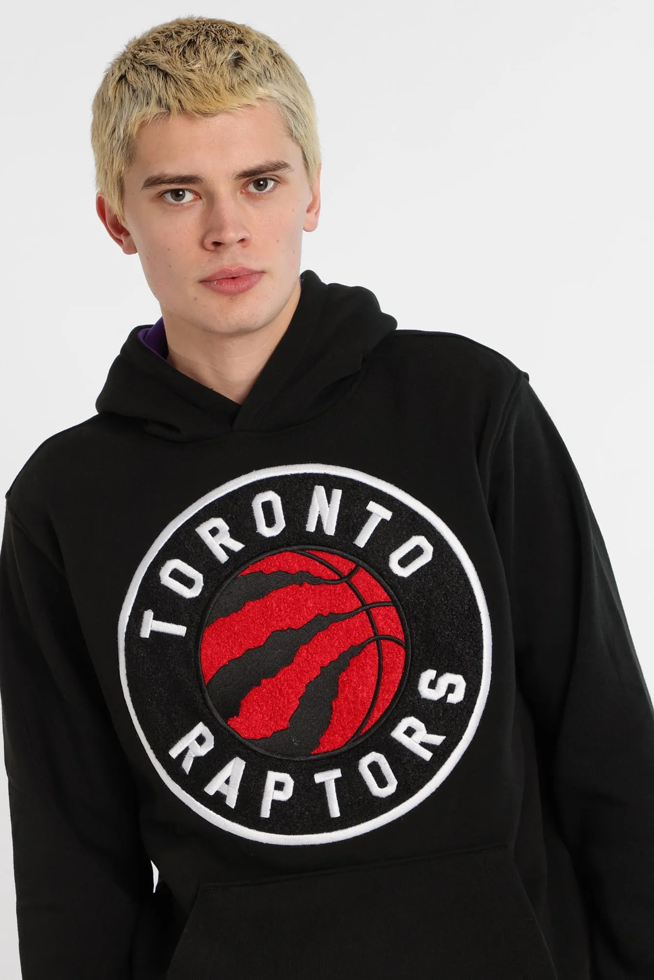 Haut à capuchon à contraste logo chenille Toronto Raptors sold by West49 product image thumbnail 2
