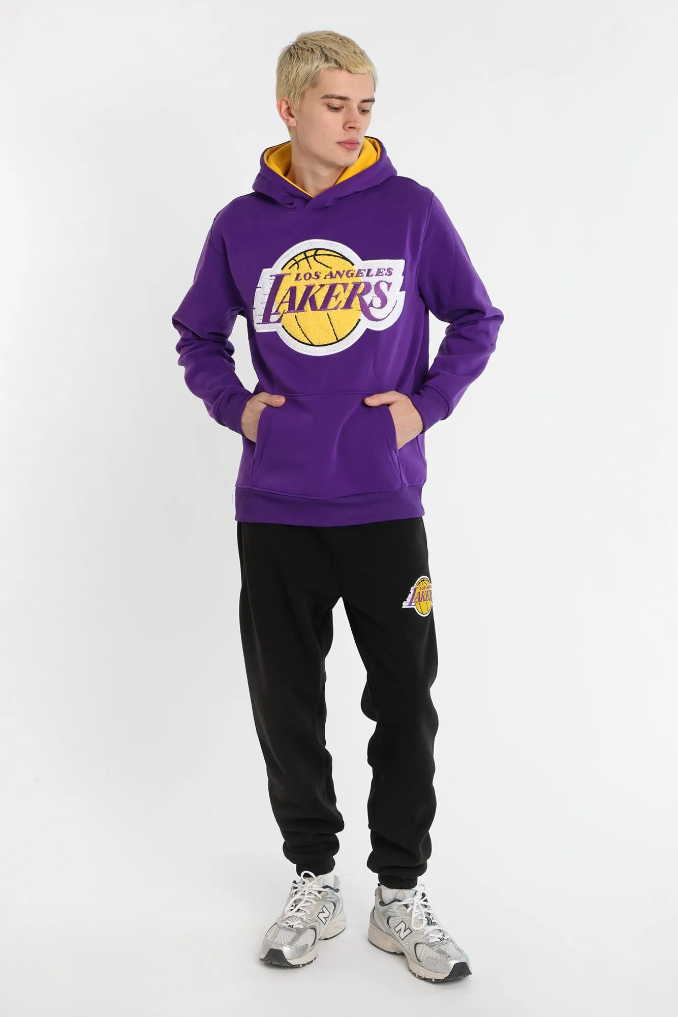 Los Angeles Lakers Chenille Contrast Hoodie sold by West49 product image thumbnail 4