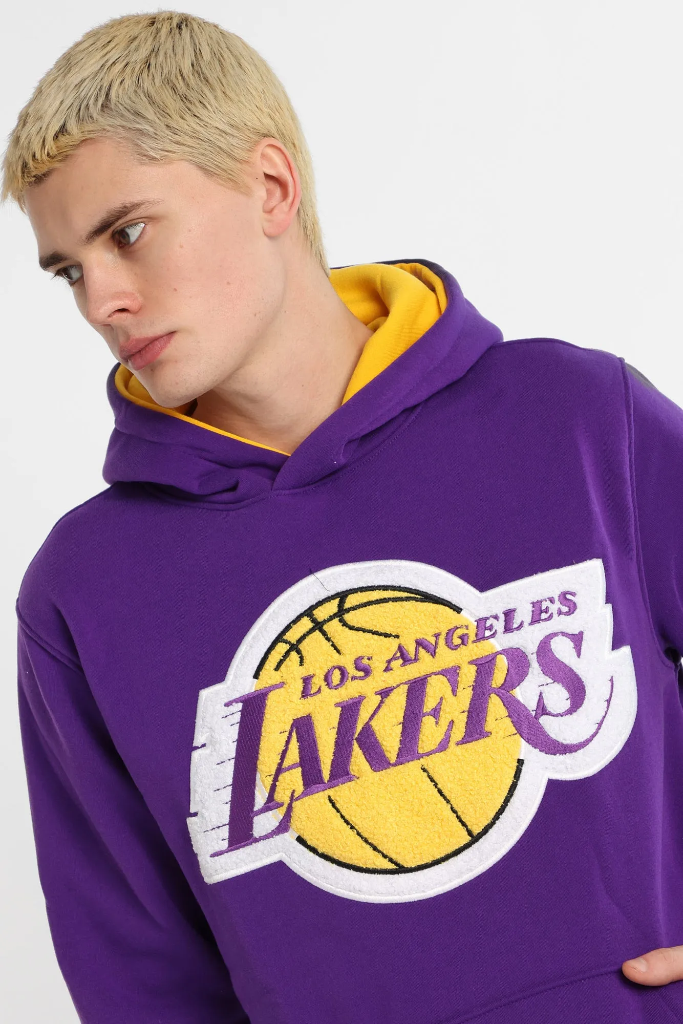 Los Angeles Lakers Chenille Contrast Hoodie sold by West49 product image thumbnail 2