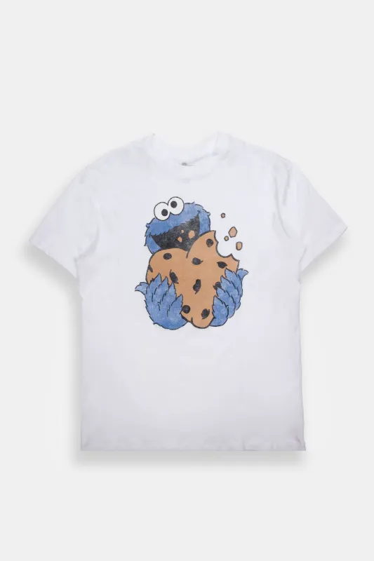 Cookie Monster Heart Graphic Boyfriend Tee made by Sesame Street