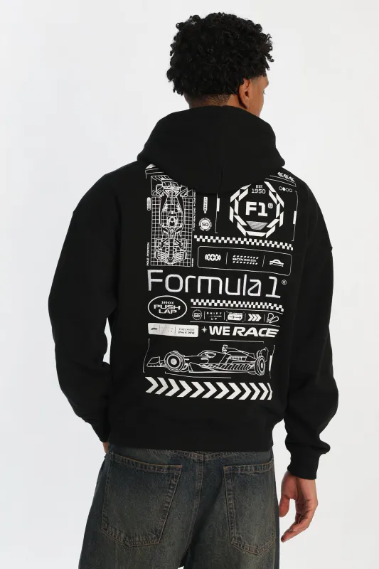 Haut à capuchon logo chenille Formula 1 made by West49