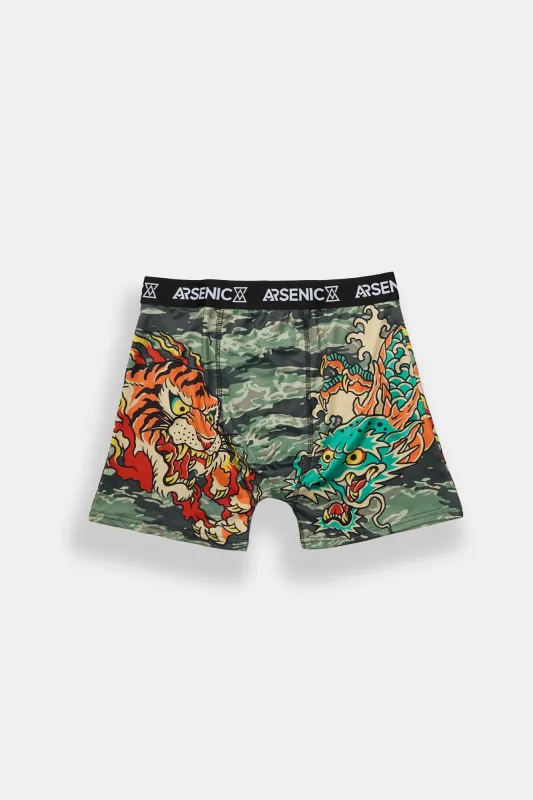 Arsenic Dragon & Tiger Camo Boxer Brief sold by West49