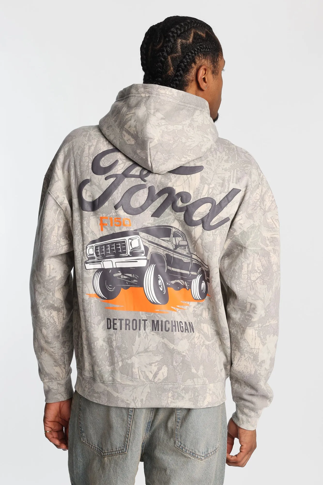 Ford F150 Tree Camouflage Embroidered Hoodie sold by West49
