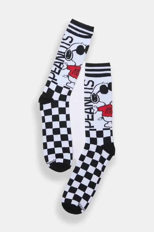 Chaussettes jacquard imprimées Peanuts Snoopy sold by West49