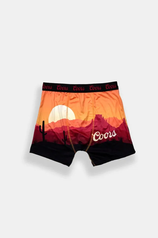 Caleçon boxeur imprimé Coors Rodeo coucher du soleil made by Coors