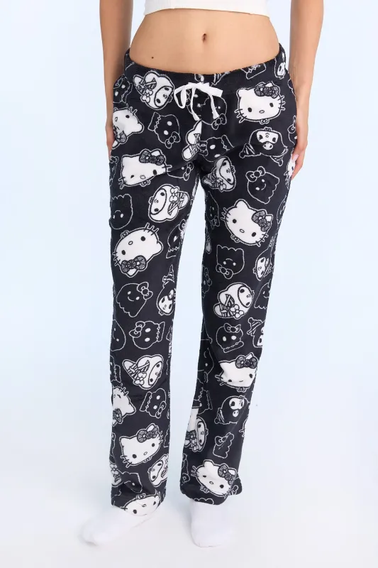 Pantalon de pyjama en peluche Hello Kitty et Kuromi d'Halloween made by Hello Kitty