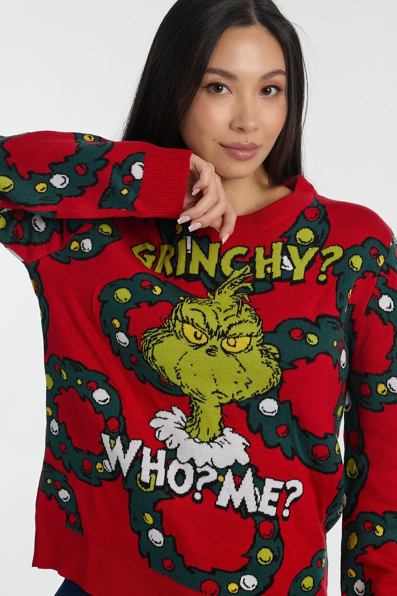 The Grinch Grinchy Graphic Crewneck Sweater sold by West49 product image thumbnail 2