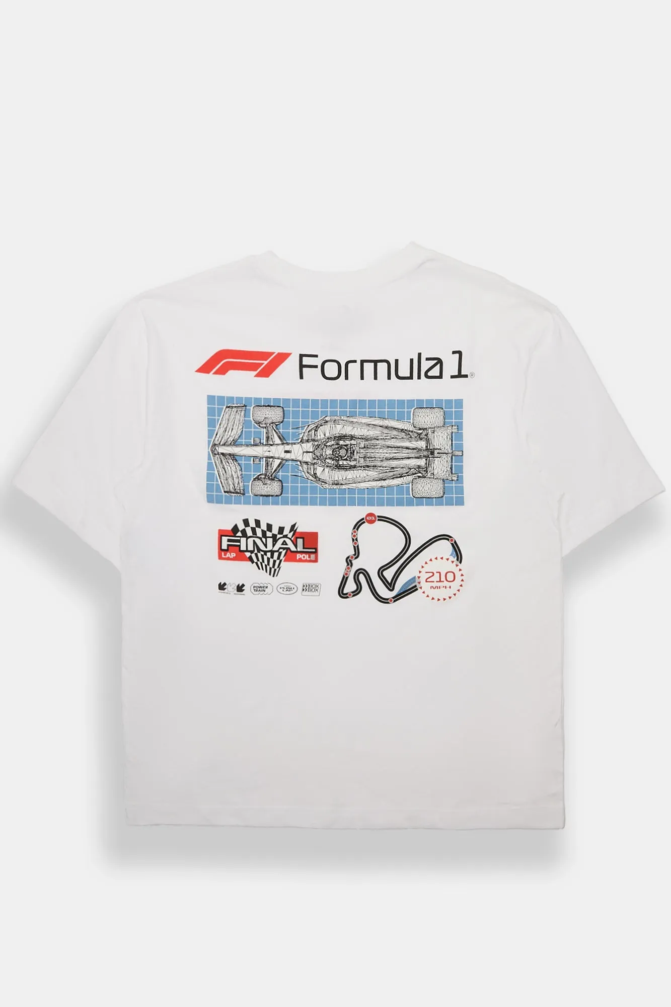 T-shirt surdimensionné imprimé Formula 1 Final Lap sold by West49