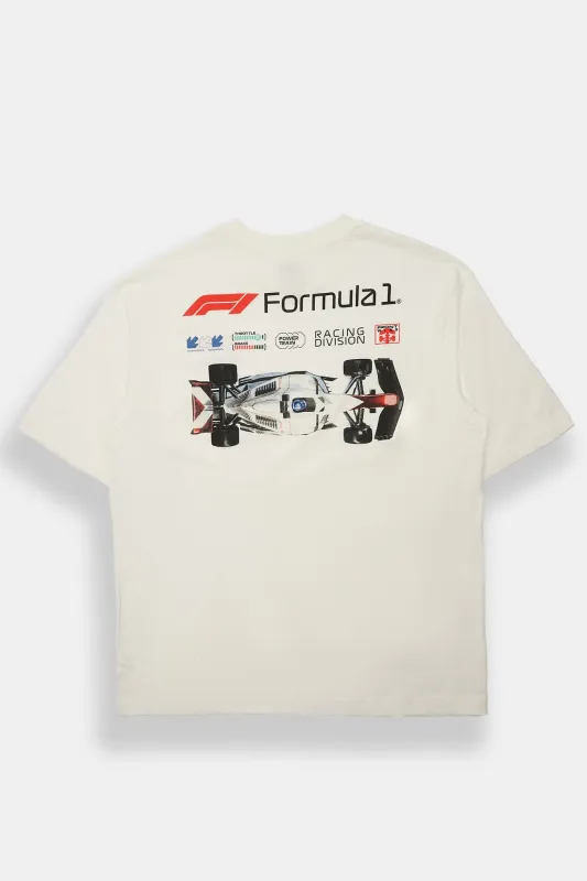 T-shirt surdimensionné imprimé Formula 1 Race Division sold by West49