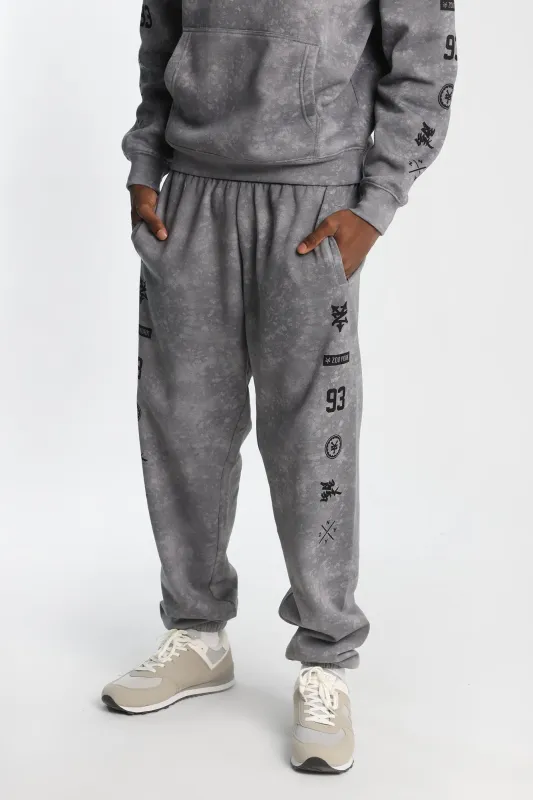 Zoo York Allover Washed Printed Sweatpants made by Zoo York