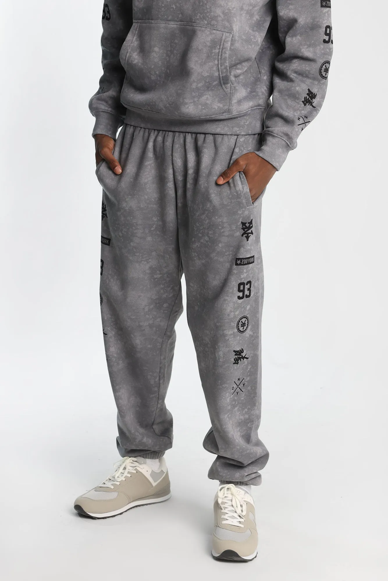 Zoo York Allover Washed Printed Sweatpants sold by West49