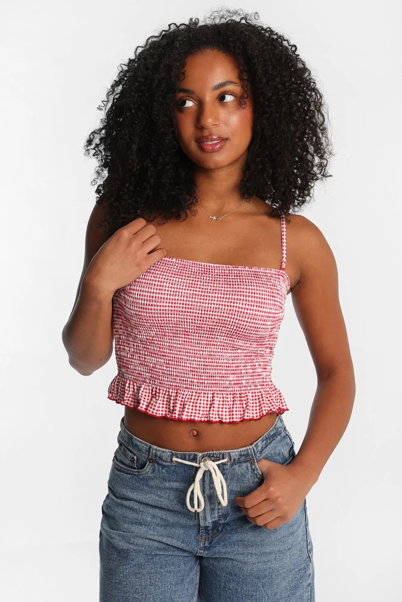 Haut bandeau smocké ultra-doux sold by West49