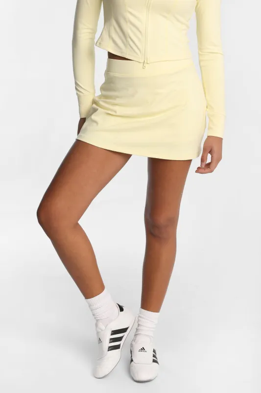 Super-Smooth Active A-Line Mini Skirt made by Bluenotes