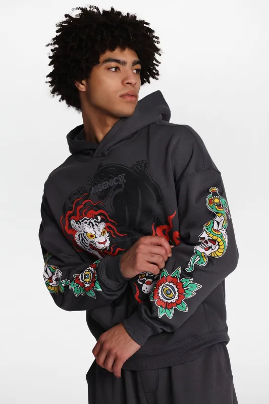 Arsenic Leopard Eagle Hoodie sold by West49