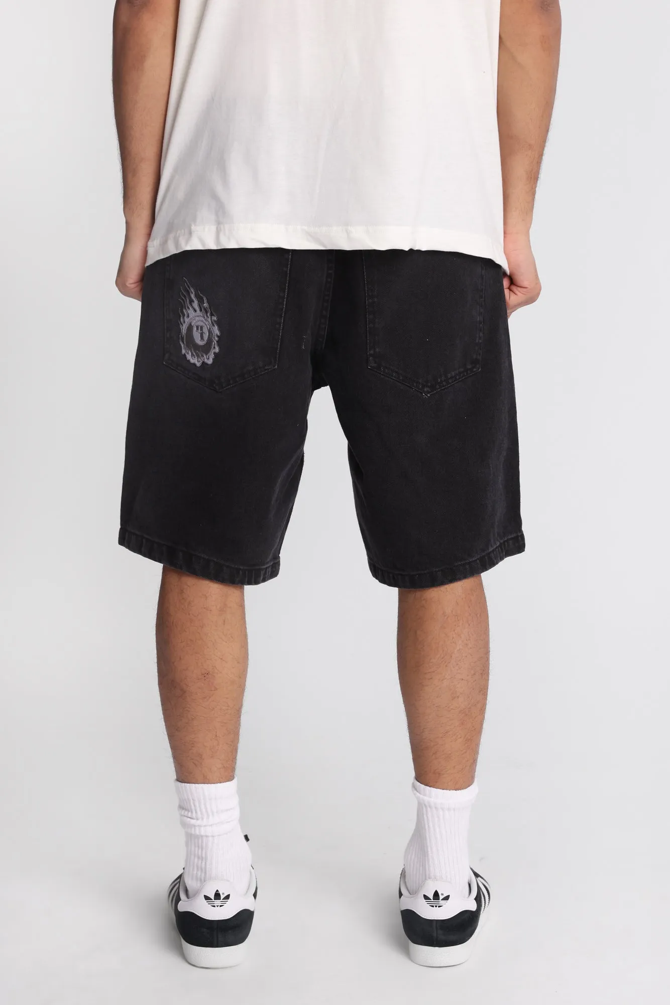 Loose Embroidered Denim Shorts sold by West49 product image thumbnail 4