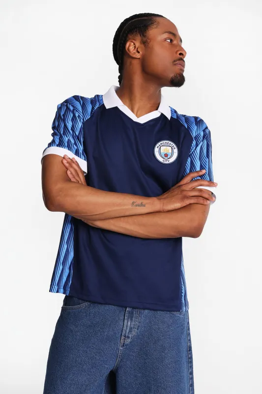 Manchester City Football Club Boxy Soccer Jersey made by West49