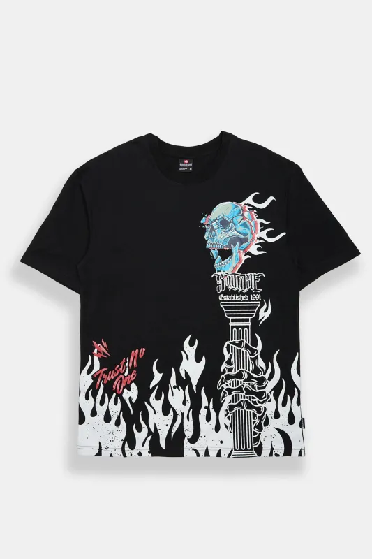 T-shirt imprimé Southpole Trust No One made by South Pole