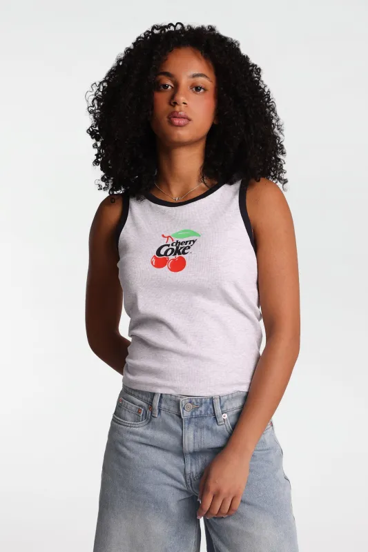 Cherry Coke Graphic Tank Top made by Coca-Cola