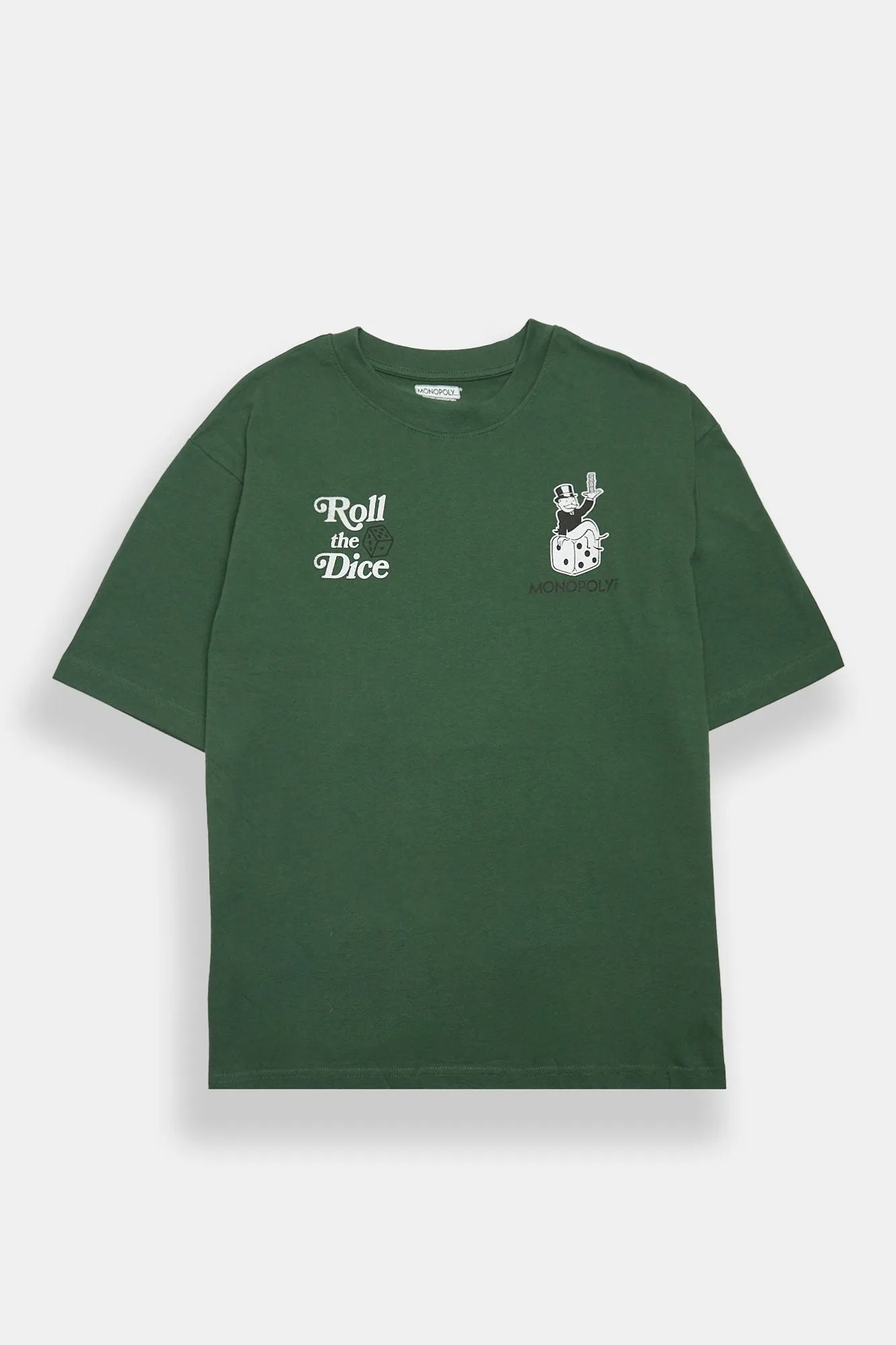 T-shirt surdimensionné imprimé Monopoly Roll The Dice sold by West49 product image thumbnail 2