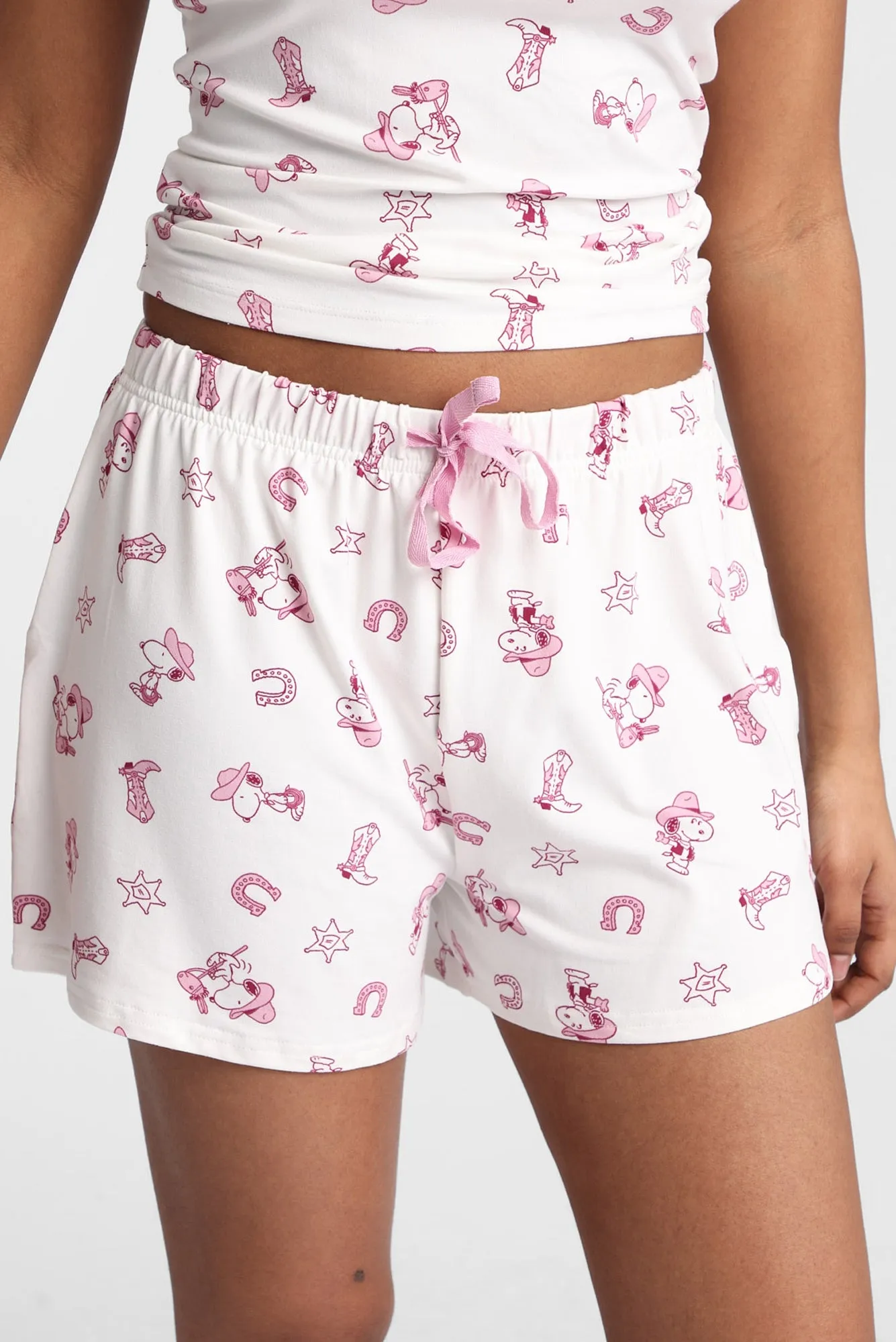 Peanuts Snoopy Western Pajama Camisole & Shorts 2-Piece Set sold by West49 product image thumbnail 4