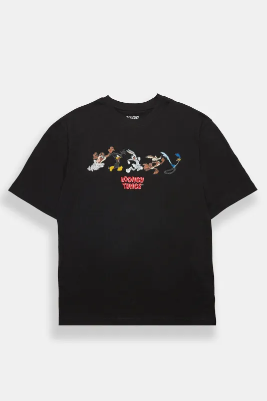 T-shirt surdimensionné imprimé Looney Tunes made by West49