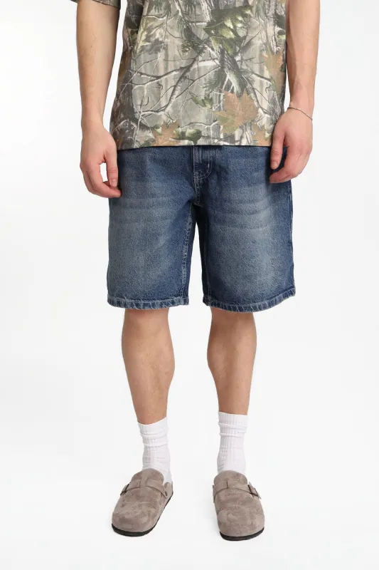 Short en denim ample made by Bluenotes