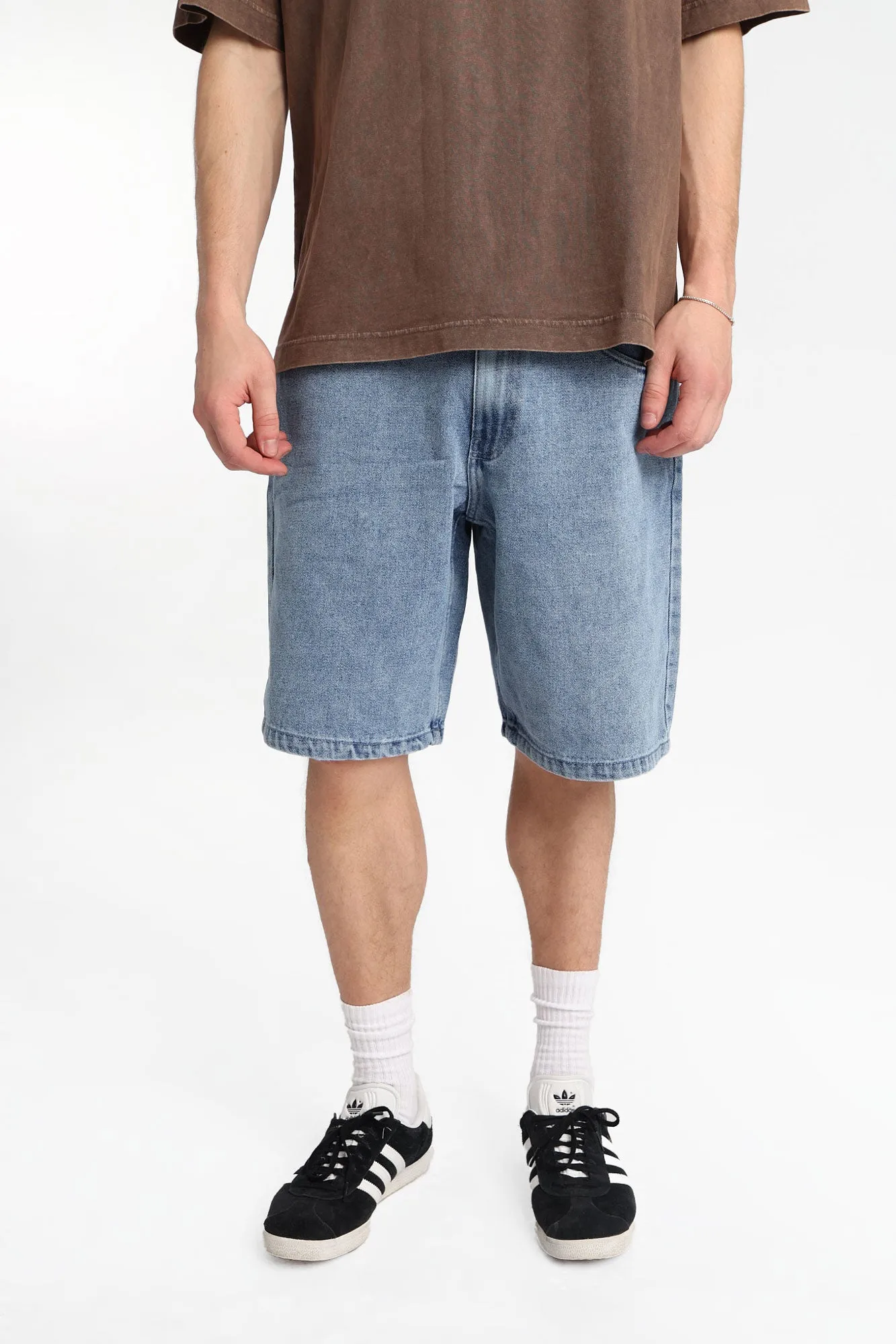 Ford Motor Co. Detroit Embroidered Loose Denim Shorts sold by West49 product image thumbnail 3
