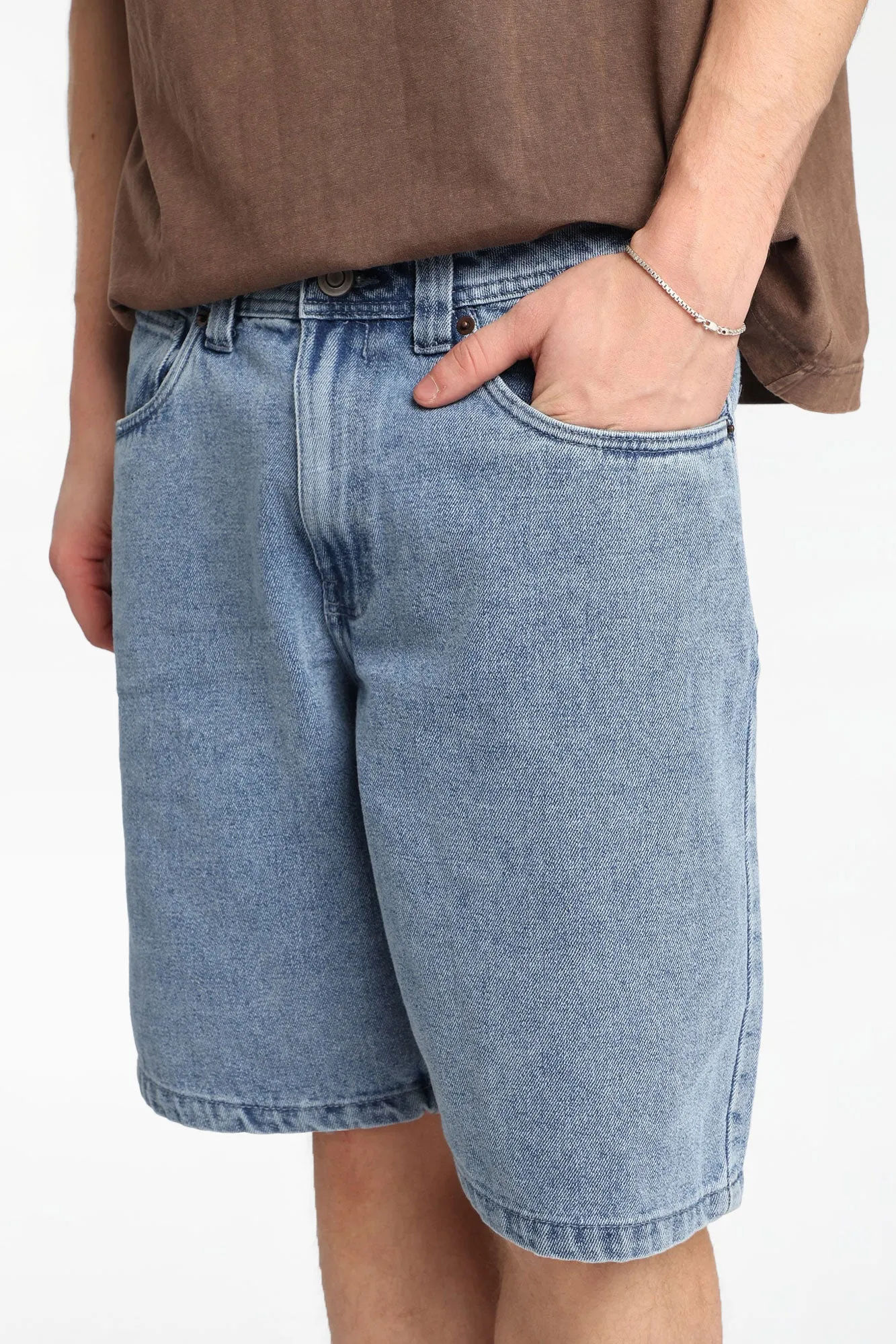Ford Motor Co. Detroit Embroidered Loose Denim Shorts sold by West49 product image thumbnail 2