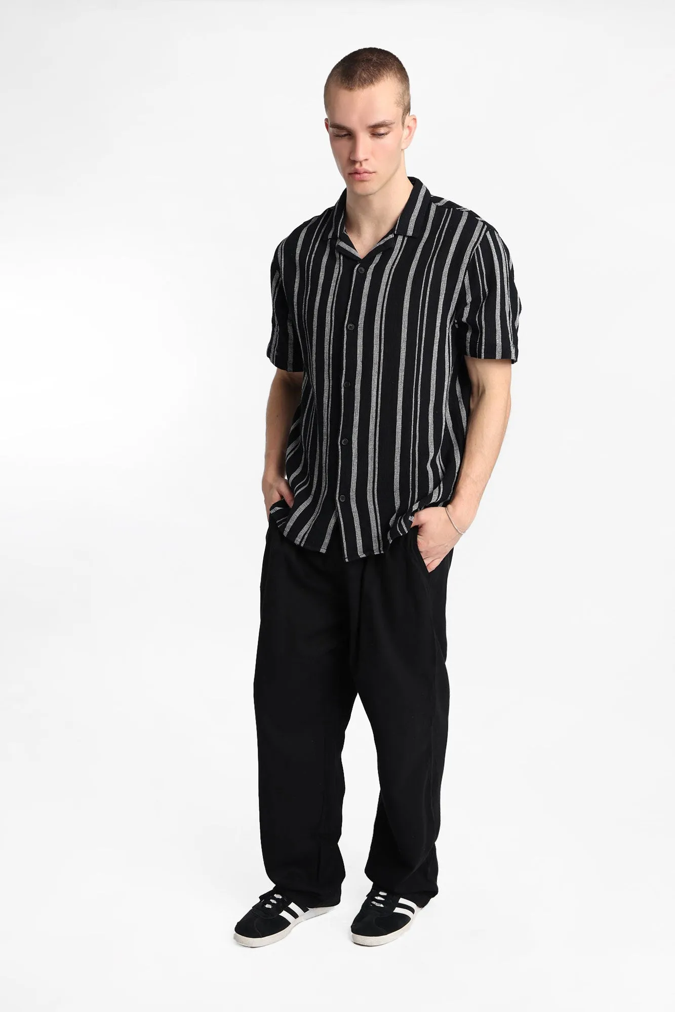 Striped Cotton Gauze Button-Up Shirt sold by West49 product image thumbnail 5