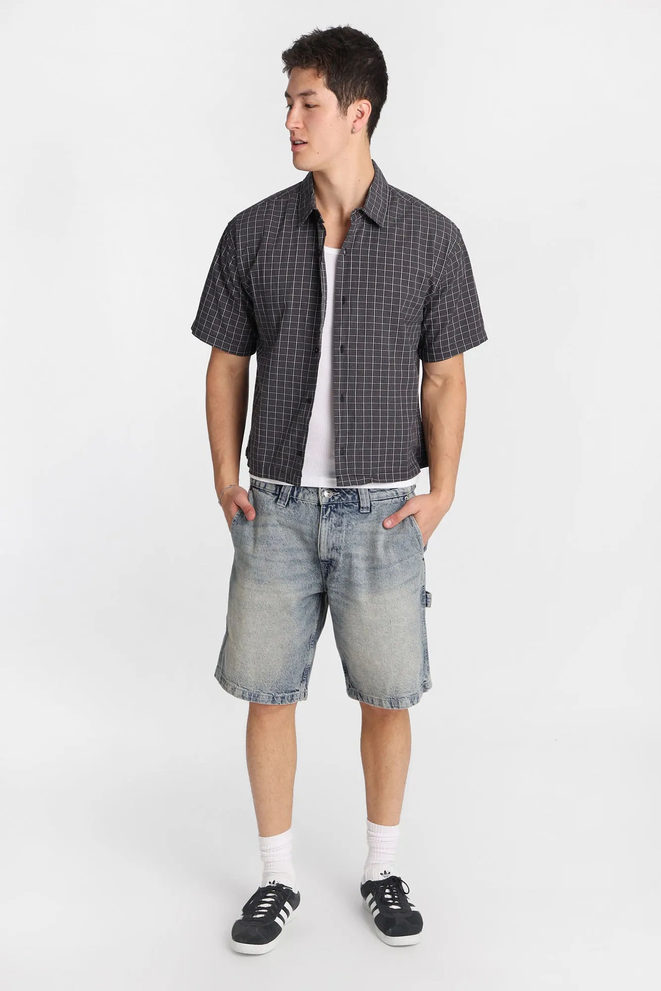 Chemise boutonnée courte à carreaux sold by West49 product image thumbnail 4