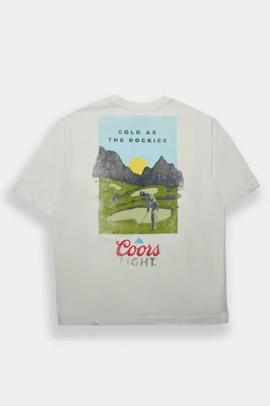 Coors Light Golf Graphic Oversized Tee made by Coors