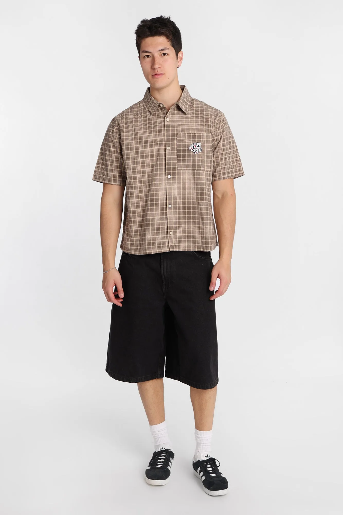Chemise à carreaux cartes à jouer brodé sold by West49 product image thumbnail 4