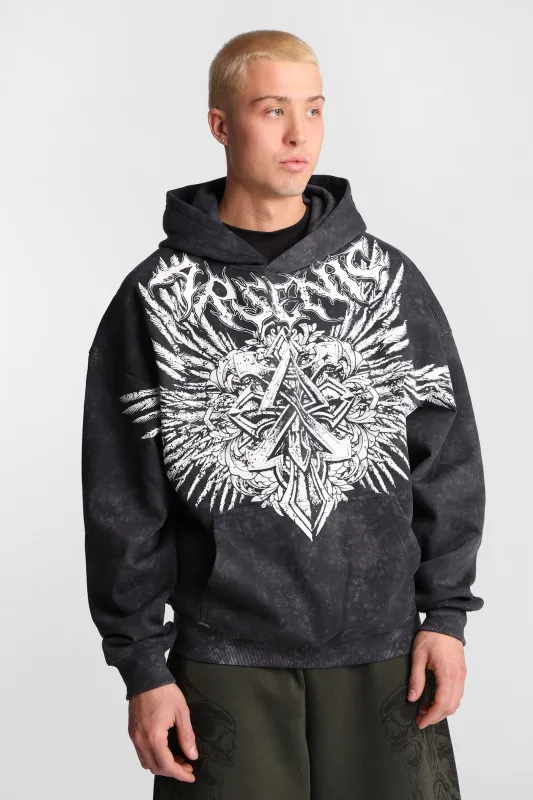 Arsenic Graphic Washed Hoodie made by West49