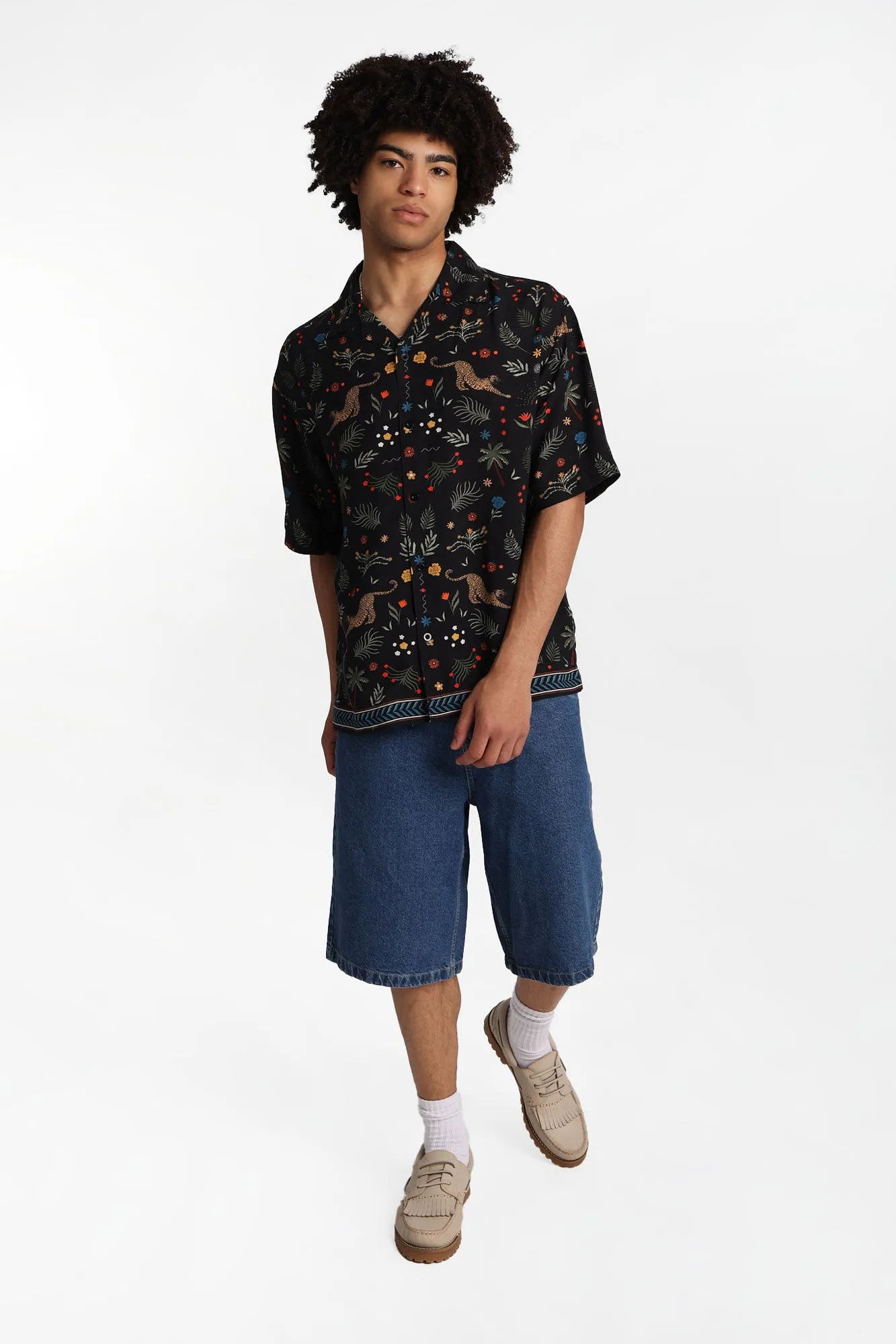 Chemise boutonnée à imprimé jungle Arsenic sold by West49 product image thumbnail 4