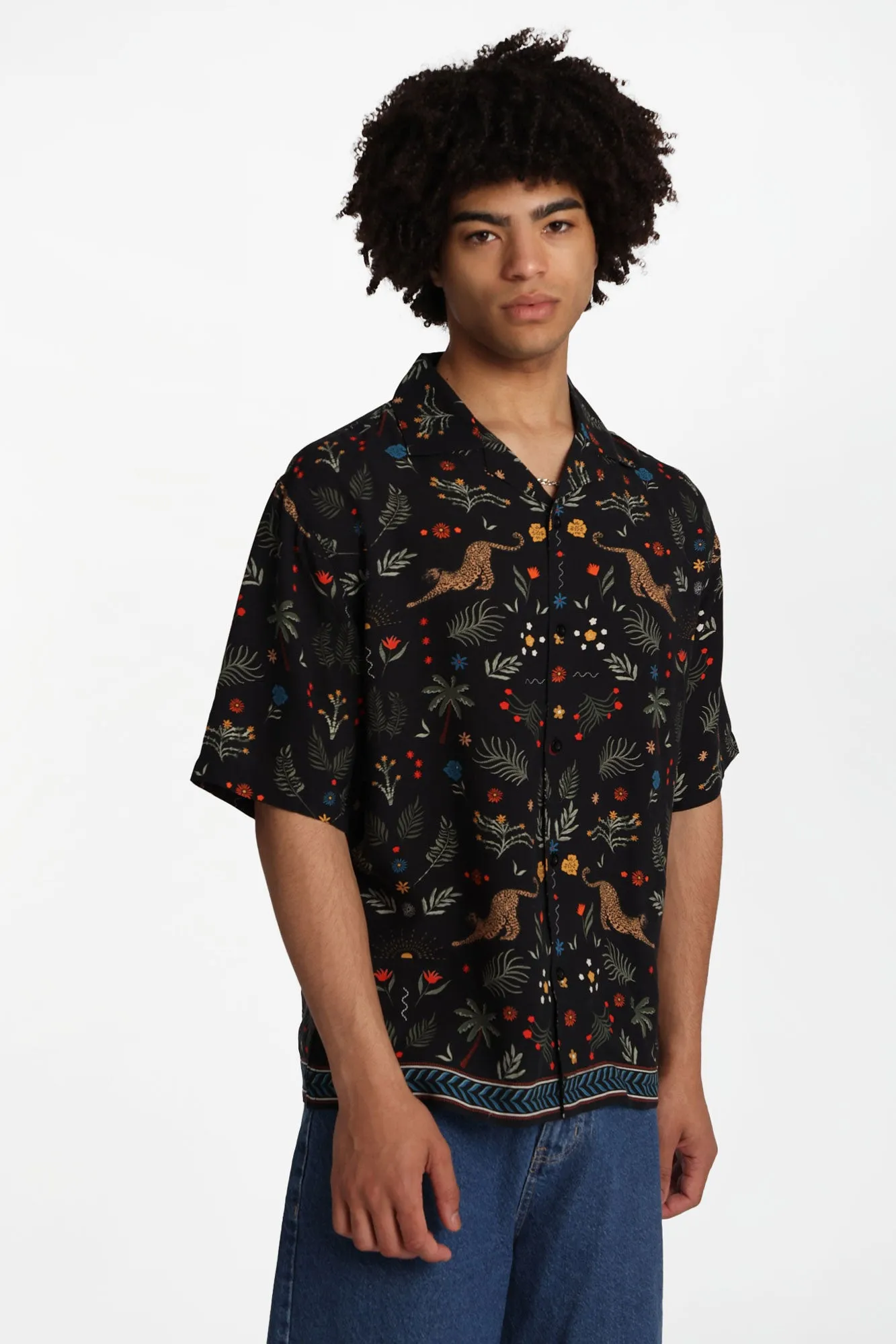 Arsenic Jungle Print Button-Up Shirt sold by West49