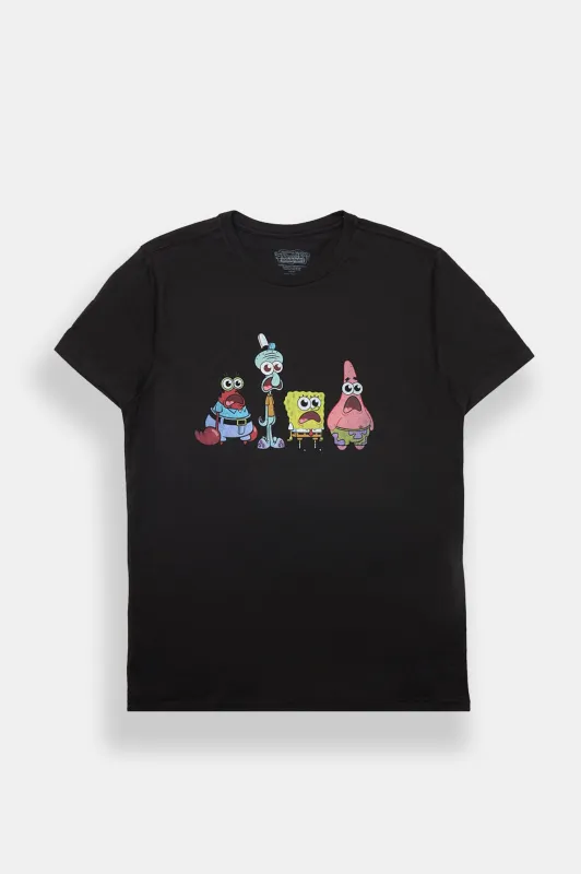 T-shirt imprimé Bob l'Éponge et ses amis made by West49