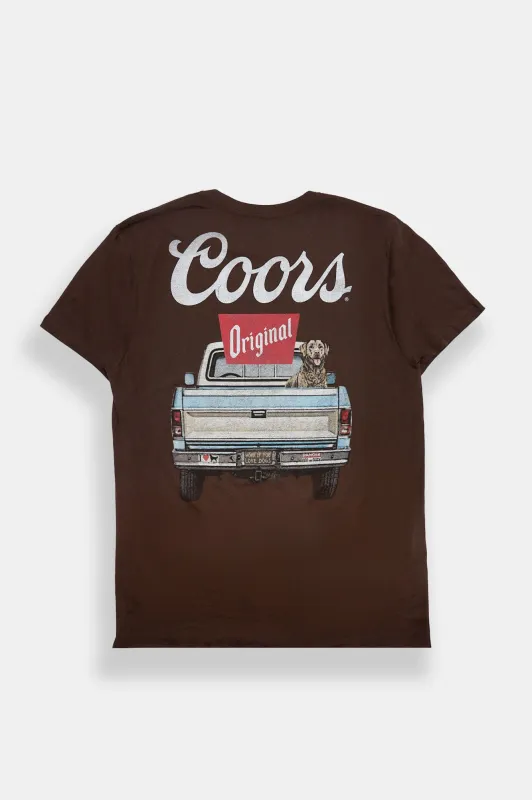Coors Original Truck & Dog Graphic Tee made by Coors