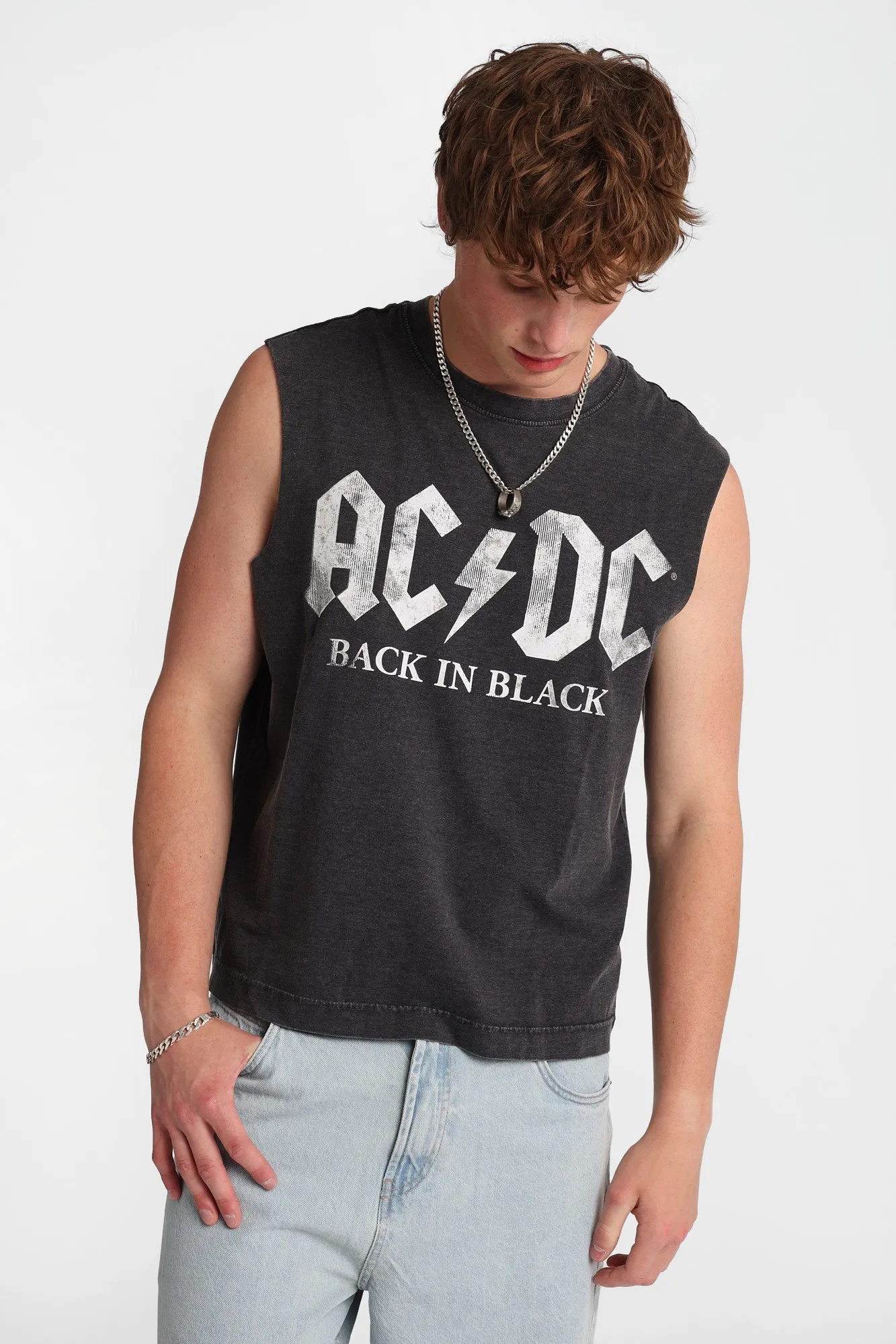 Débardeur surdimensionné AC/DC Back In Black sold by West49