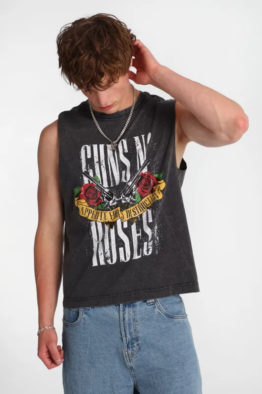 Guns N' Roses Appetite For Destruction Graphic Oversized Tank Top made by West49
