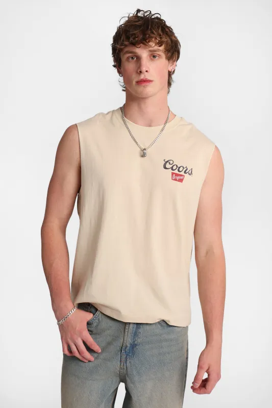 Coors Original Golden Co. Graphic Oversized Tank Top made by Coors