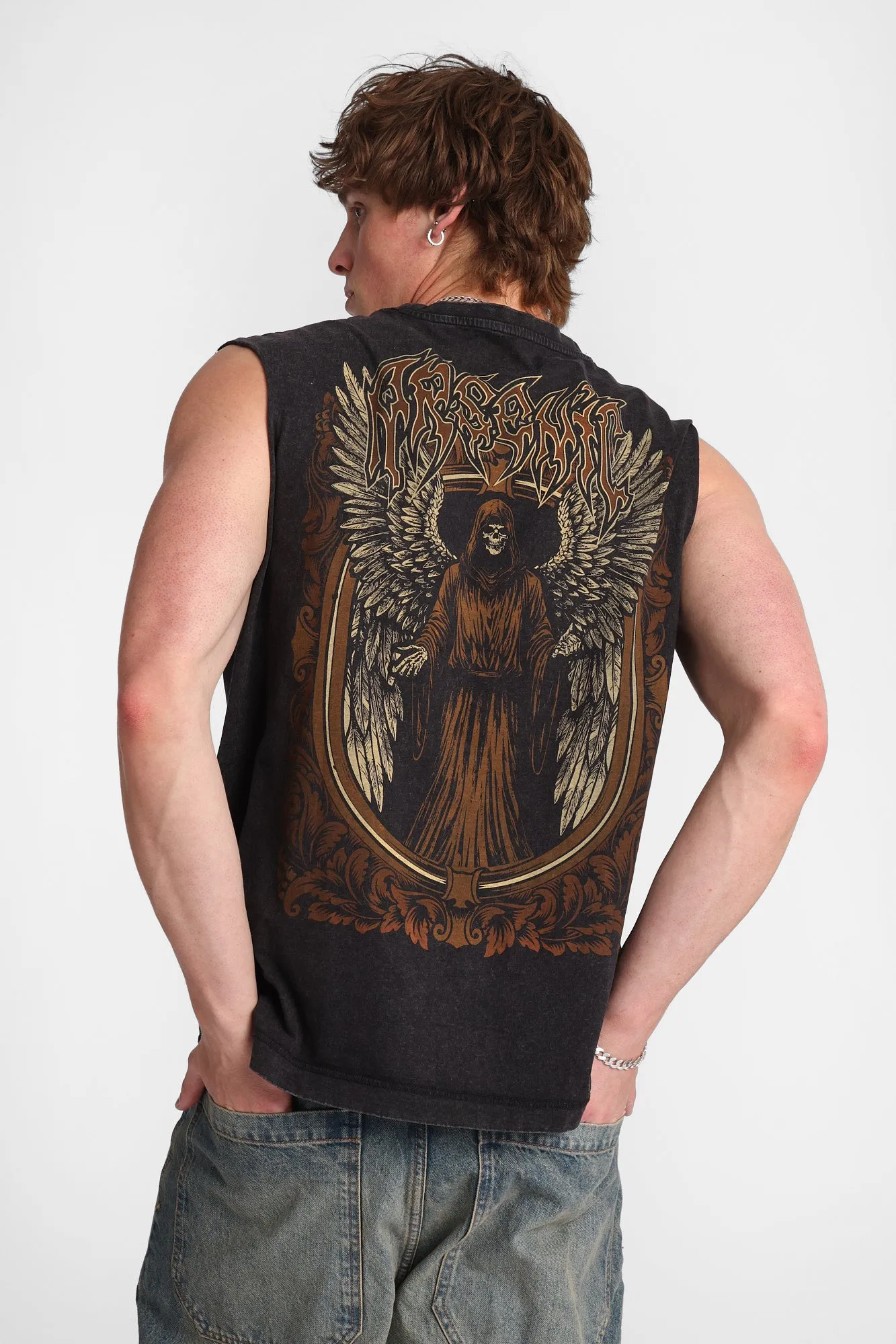 Arsenic Cross Graphic Tank Top sold by West49 product image thumbnail 3
