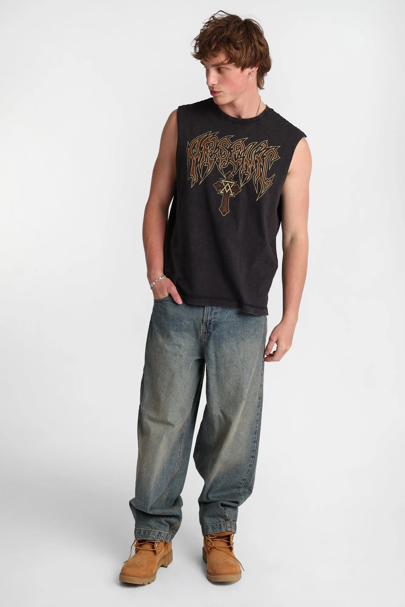 Arsenic Cross Graphic Tank Top sold by West49 product image thumbnail 4