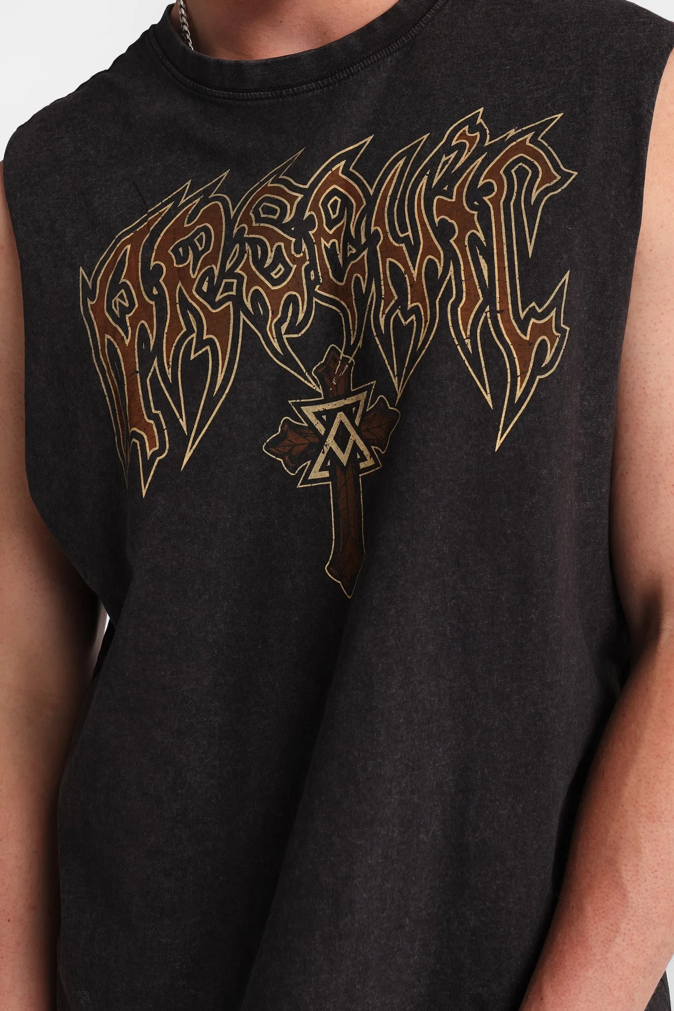 Arsenic Cross Graphic Tank Top sold by West49 product image thumbnail 2